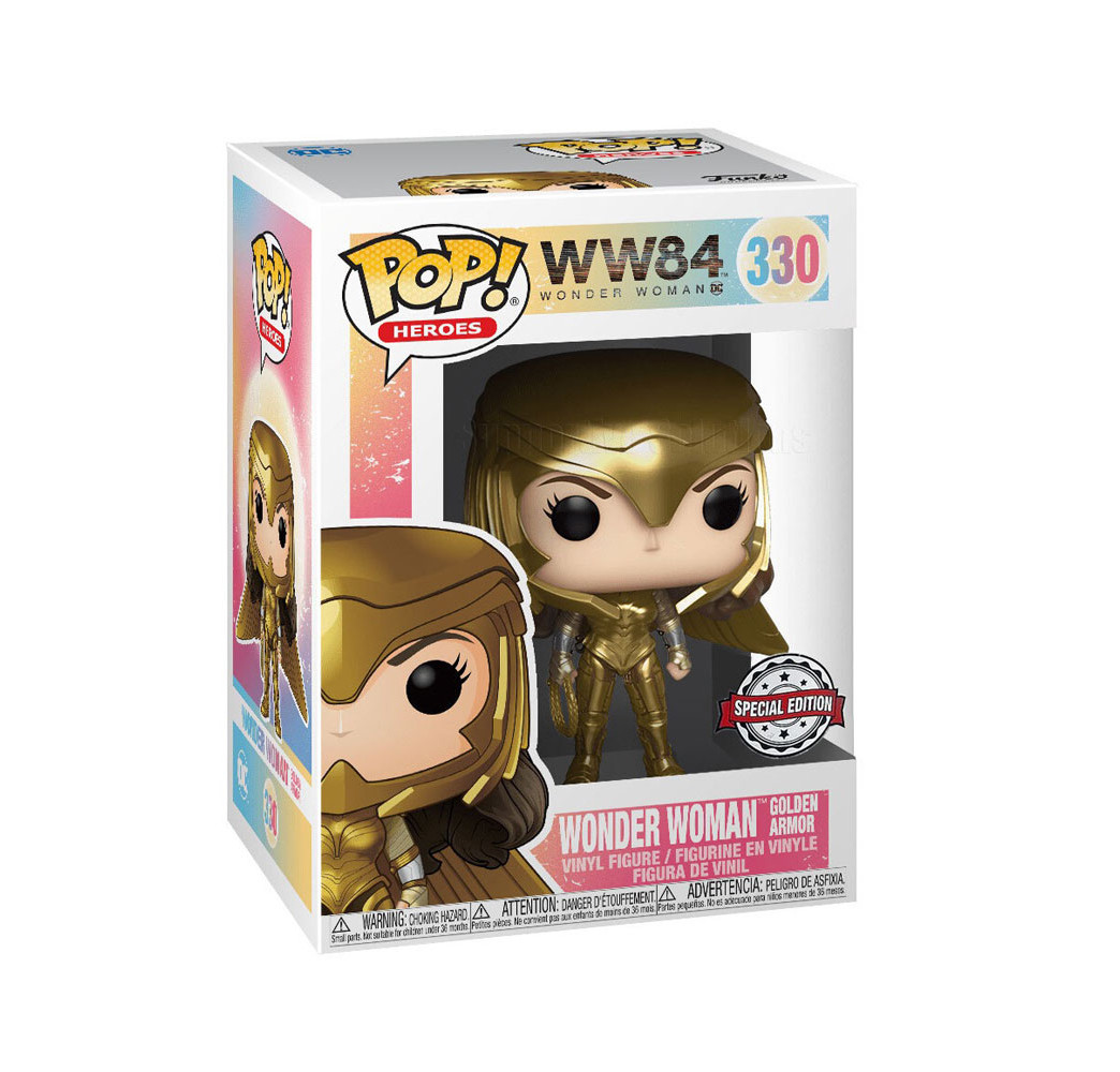 Funko POP Wonder Woman Golden Armor 330 – figurka kolekcjonerska DC
