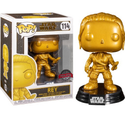 Funko POP Star Wars Rey chrome mat gold 114 figurka kolekcjonerska