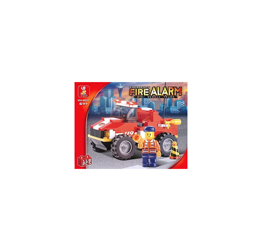 Klocki SLUBAN Pojazd ratowniczy 118el – prezent dla dziecka
