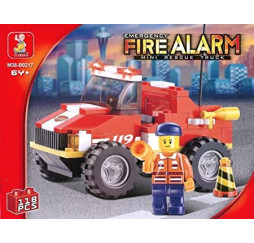 Klocki SLUBAN Pojazd ratowniczy 118el – prezent dla dziecka