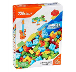 Mega Construx Vibrant Box 130pcs – kreatywne klocki dla dzieci