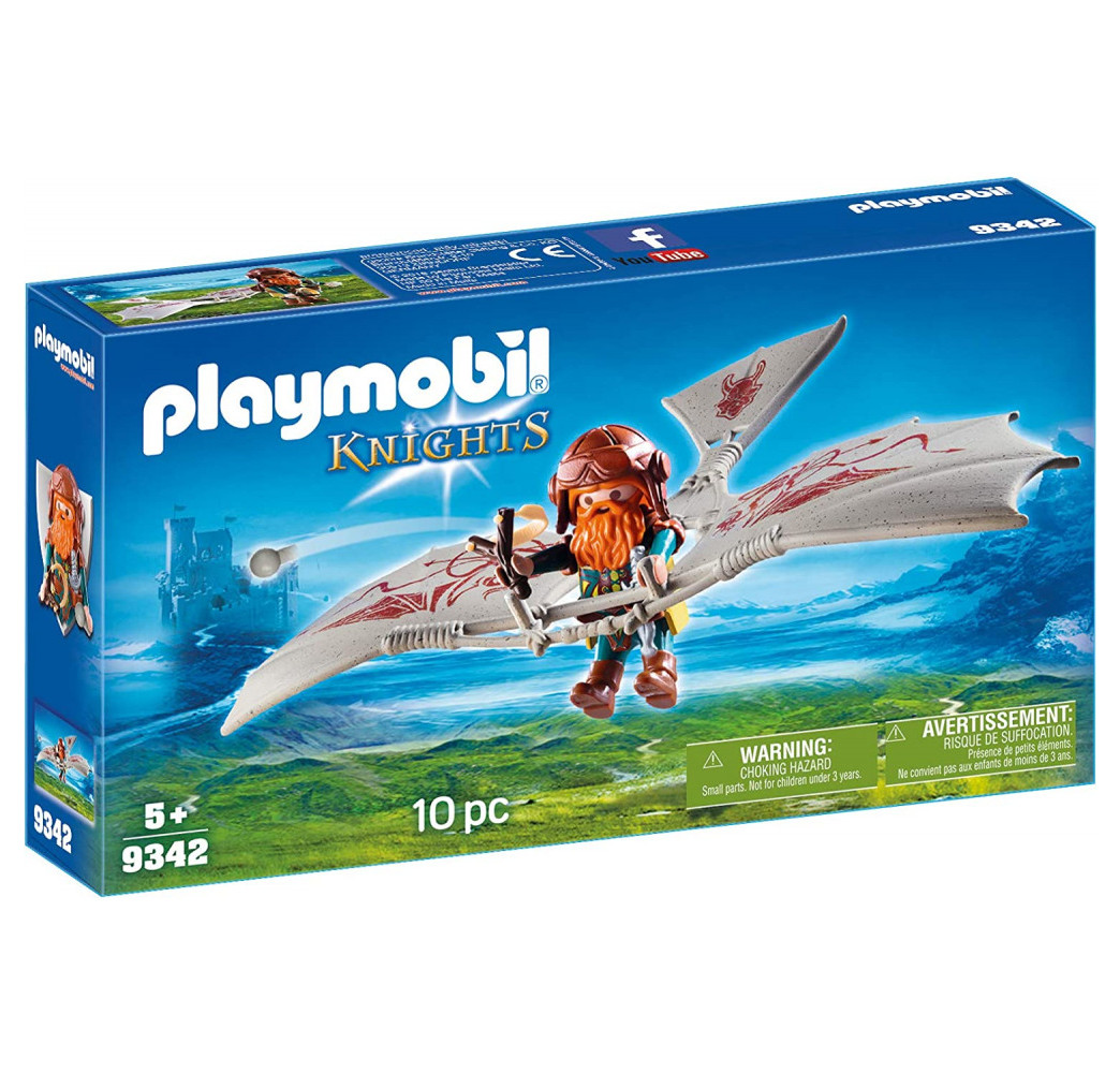 PLAYMOBIL 9342 Knights Dwarf Flying Machine – figurka kolekcjonerska