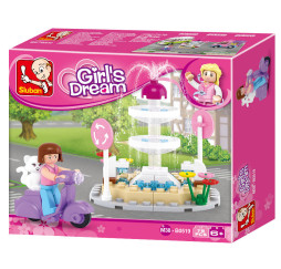 Klocki SLUBAN Fontanna 79 el. – kreatywna zabawka dla dzieci