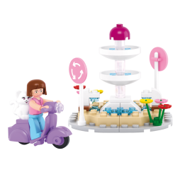 Klocki SLUBAN Fontanna 79 el. – kreatywna zabawka dla dzieci