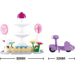 Klocki SLUBAN Fontanna 79 el. – kreatywna zabawka dla dzieci