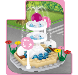 Klocki SLUBAN Fontanna 79 el. – kreatywna zabawka dla dzieci