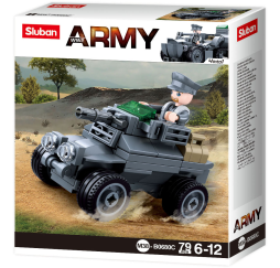 Klocki SLUBAN Army Pojazd 79 el. – kreatywna zabawka dla dziecka