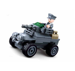 Klocki SLUBAN Army Pojazd 79 el. – kreatywna zabawka dla dziecka