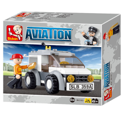 Klocki SLUBAN Aviation dostawczy 75 el. – zabawka dla dzieci