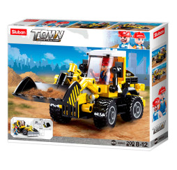 Klocki SLUBAN TOWN Spychacz 200el – kreatywna zabawka dla dzieci