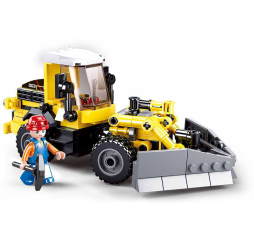 Klocki SLUBAN TOWN Spychacz 200el – kreatywna zabawka dla dzieci