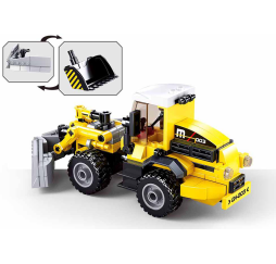 Klocki SLUBAN TOWN Spychacz 200el – kreatywna zabawka dla dzieci