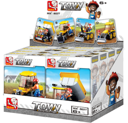 Klocki SLUBAN TOWN Mała Koparka 132el – prezent dla dziecka