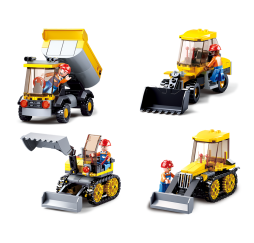 Klocki SLUBAN TOWN Mała Koparka 132el – prezent dla dziecka