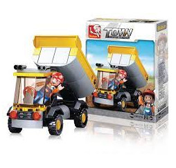 Klocki SLUBAN TOWN Ładowarka kołowa – zabawka dla dzieci