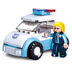 Klocki SLUBAN Policjantka 68 el. – kreatywna zabawka dla dzieci