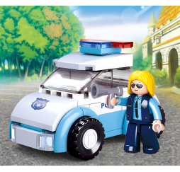 Klocki SLUBAN Policjantka 68 el. – kreatywna zabawka dla dzieci