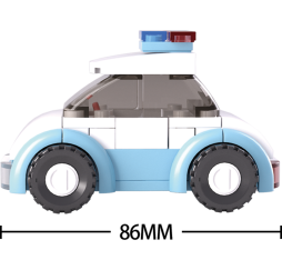 Klocki SLUBAN Policjantka 68 el. – kreatywna zabawka dla dzieci