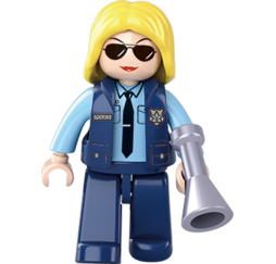 Klocki SLUBAN Policjantka 68 el. – kreatywna zabawka dla dzieci