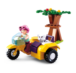 Klocki SLUBAN Motocykl 67 el. – kreatywna zabawka dla dziecka