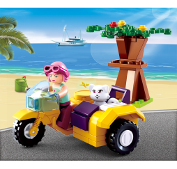 Klocki SLUBAN Motocykl 67 el. – kreatywna zabawka dla dziecka