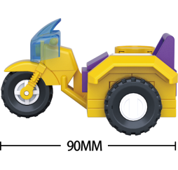 Klocki SLUBAN Motocykl 67 el. – kreatywna zabawka dla dziecka