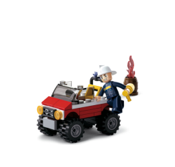 Klocki SLUBAN Fire Straż Pożarna 58 el. – zabawka dla dzieci