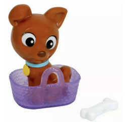 Barbie Mini Piesek w koszyku Puppy – figurka prezentowa Mattel