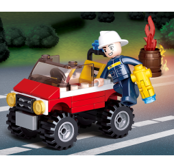 Klocki SLUBAN Fire Straż Pożarna 58 el. – zabawka dla dzieci