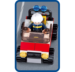 Klocki SLUBAN Fire Straż Pożarna 58 el. – zabawka dla dzieci