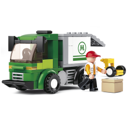 Klocki SLUBAN Aviation ciężarówka 121 – kreatywna zabawka dla dzieci