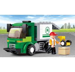 Klocki SLUBAN Aviation ciężarówka 121 – kreatywna zabawka dla dzieci