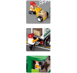 Klocki SLUBAN Aviation ciężarówka 121 – kreatywna zabawka dla dzieci