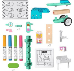 Fisher Price Wonder Makers wózek do lodów GLY26 – zabawka kreatywna