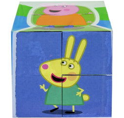 Peppa Pig Świnka Puzzle kostka 7x7cm – zabawka dla dziecka Oem