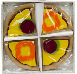Happy People pluszowa pizza 28cm – zabawka edukacyjna dla dzieci