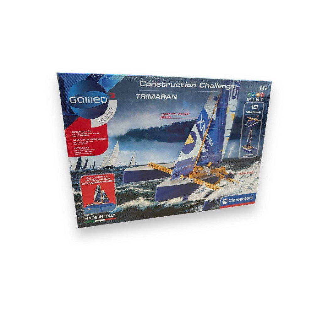 Clementoni Galileo Construction Trimaran – kreatywna zabawka dla dzieci