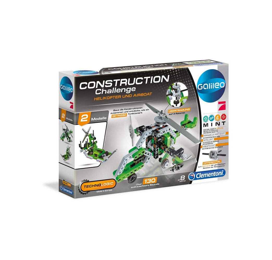 Clementoni klocki Galileo Helikopter – kreatywna zabawka dla dzieci