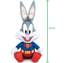 Looney Tunes Bugs Bunny Superman plusz 27cm – prezent dla fana Play by Play