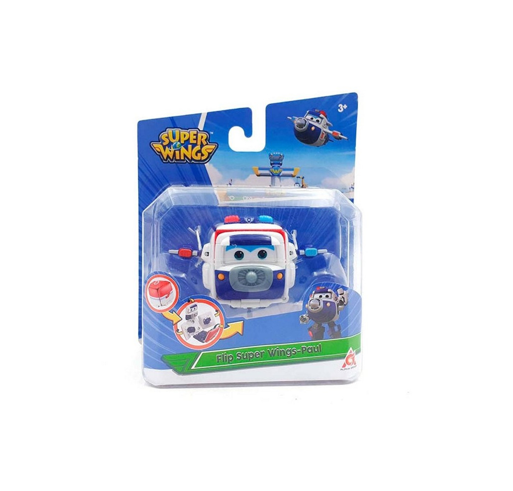 Super Wings robot transform Paul samolot 13cm