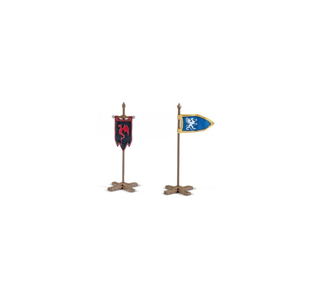Schleich 42149 Zestaw flag – akcesoria rycerskie dla dzieci