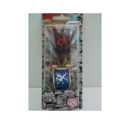 Schleich 42149 Zestaw flag – akcesoria rycerskie dla dzieci