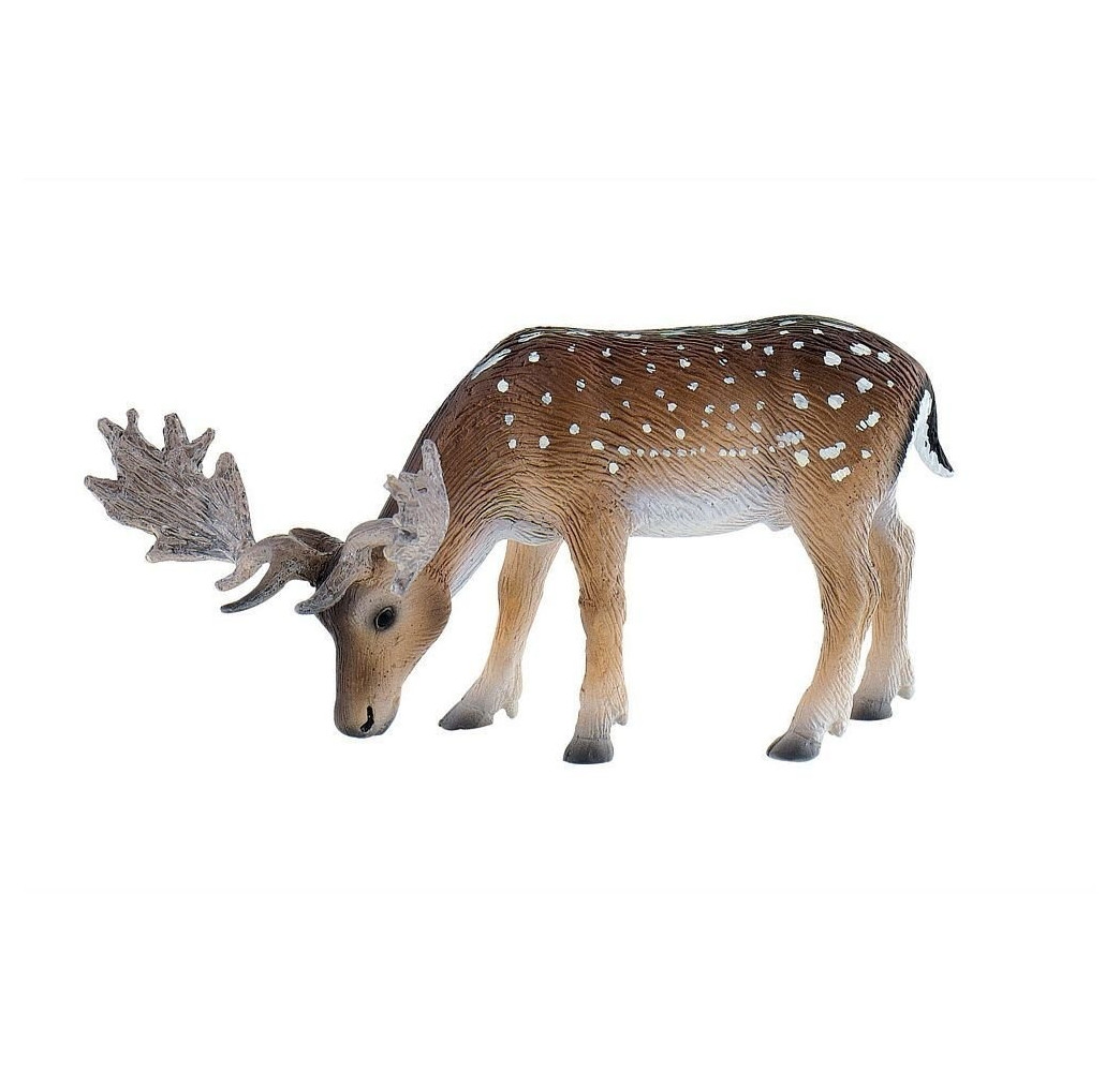 Bullyland 64451 Jeleń gryzący trawę – figurka kolekcjonerska 13cm