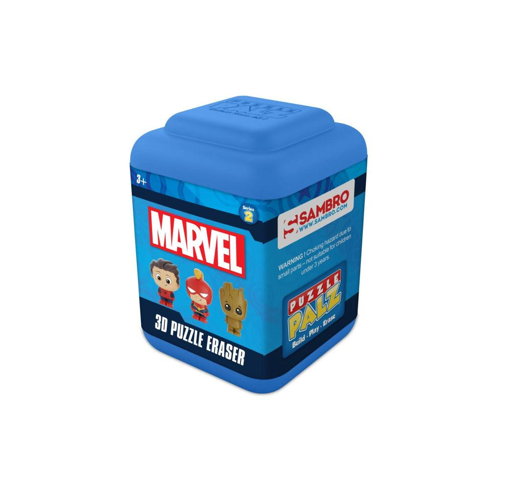 Marvel S2 gumki Puzzle 3D – prezent dla fana, marka Sambro