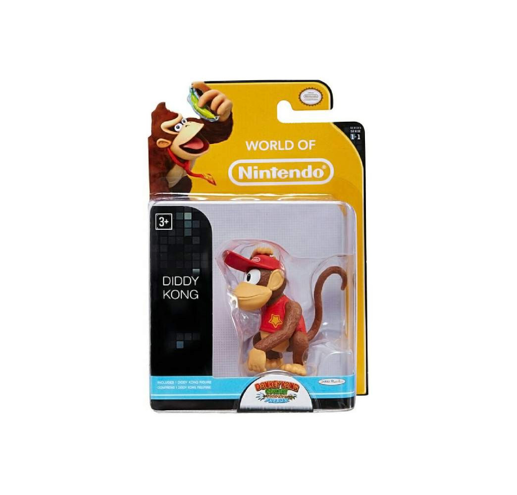 Nintendo W1 Mario Diddy Kong 6cm – figurka kolekcjonerska Jakks