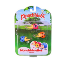 MONCHHICHI Monchhinelles 3pak 4cm – figurki kolekcjonerskie dla dzieci