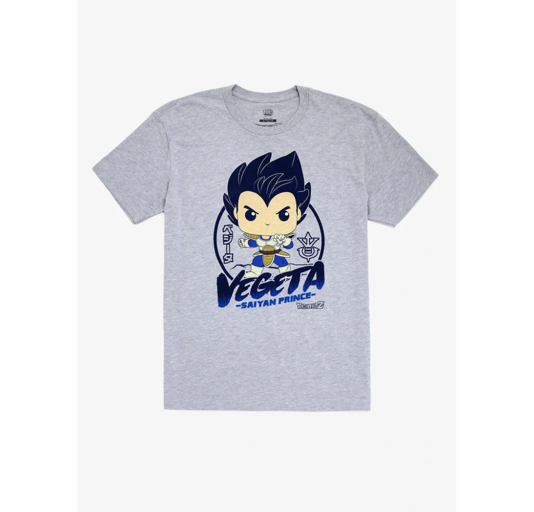 Funko POP! Dragon Ball Z Prince Vegeta T-shirt M – gadżet dla fana