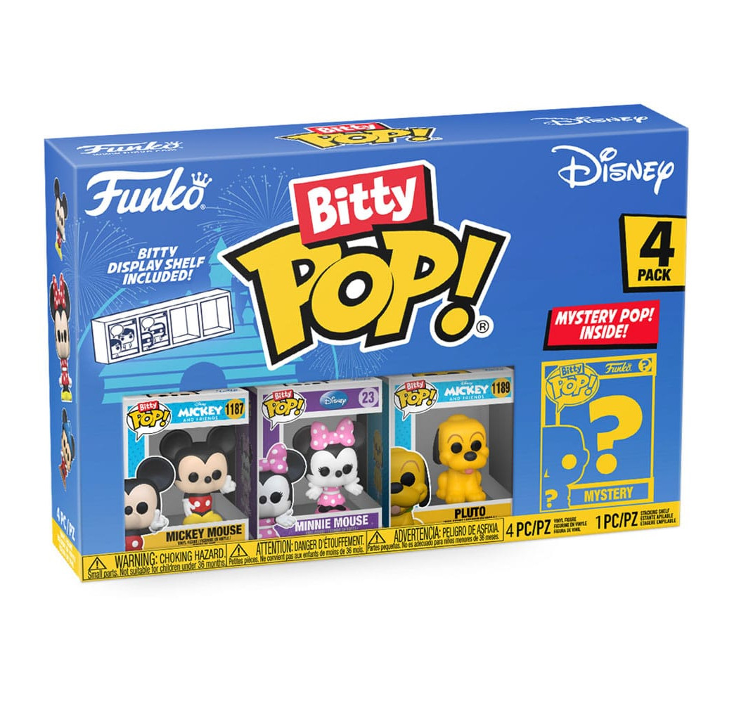 Funko Bitty POP Disney Mickey 2cm 4pak – figurki kolekcjonerskie
