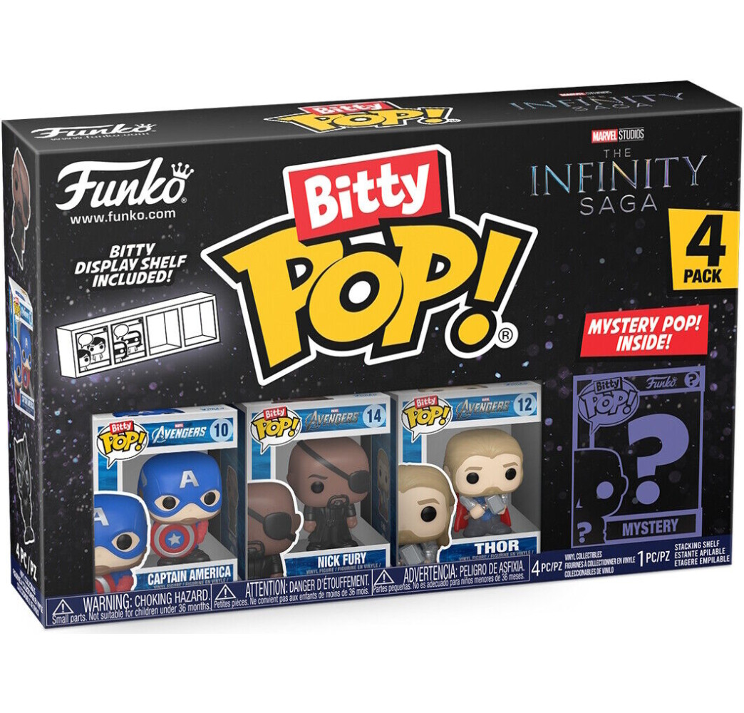 Funko Bitty POP Marvel Infinity Captain Ameryka – figurka kolekcjonerska