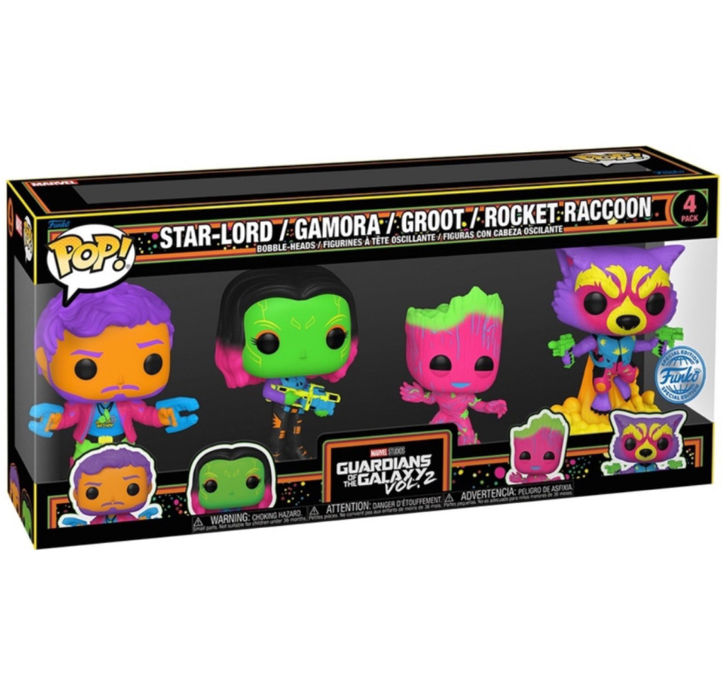Funko POP Marvel GOTG Gamora Groot Rocket 4pak – kolekcja Funko